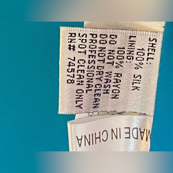 Caché Beautiful Blue Silk Evening Gown Size Woman’s 2 - Picture 10 of 10